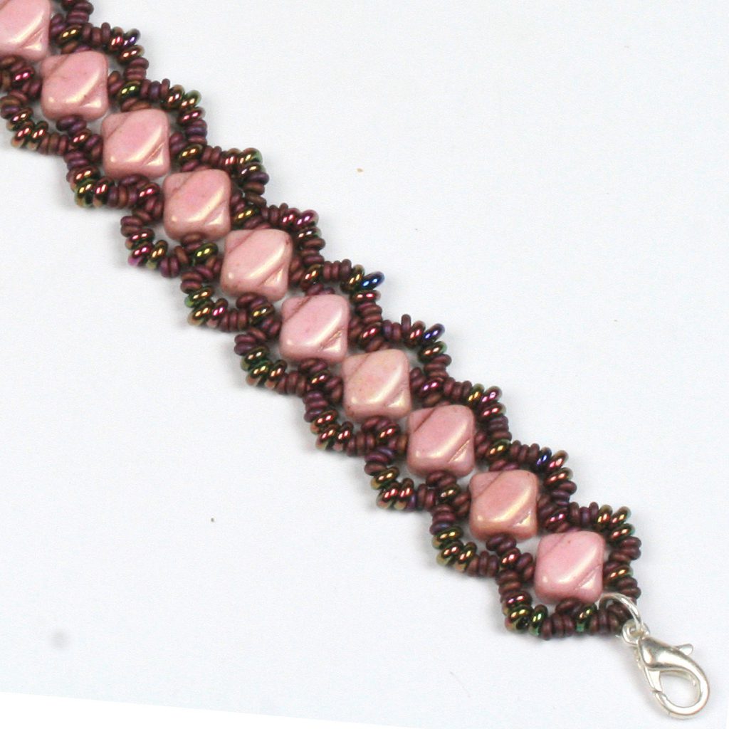 Silky Bead and Toho Demi-round Seed Beads Bracelet