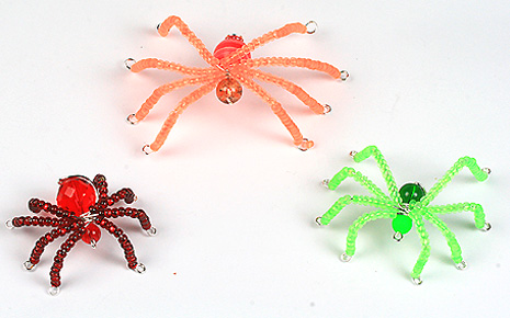 3 Easy Halloween neon spiders