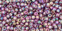 Toho Seed Beads - Transparent Rainbow Medium Amethyst