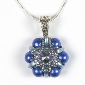 Swarovski rivoli with CzechMates cabochons and prongs