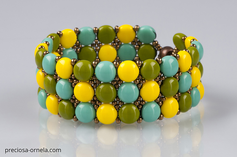 Candy bead cuff