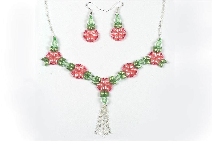 DiamonDuo Strawberry Necklace and Earrings