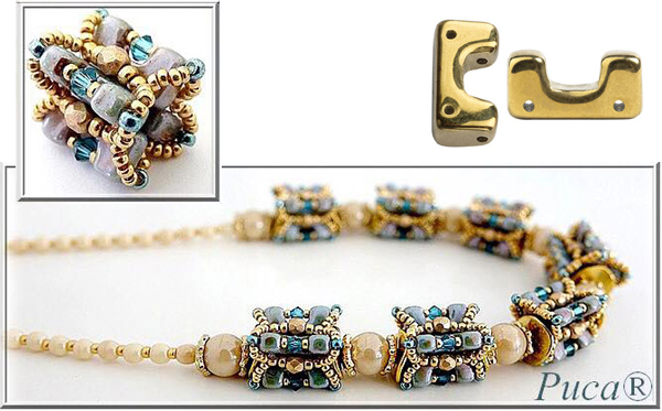 Talia Necklace with Telos par Puca Beads