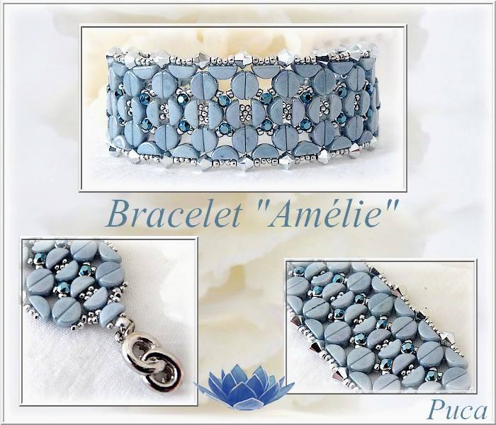 Amelie Bracelet with Kos par Puca beads