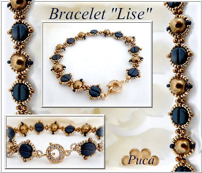 Lise Bracelet with Kos par Puca beads