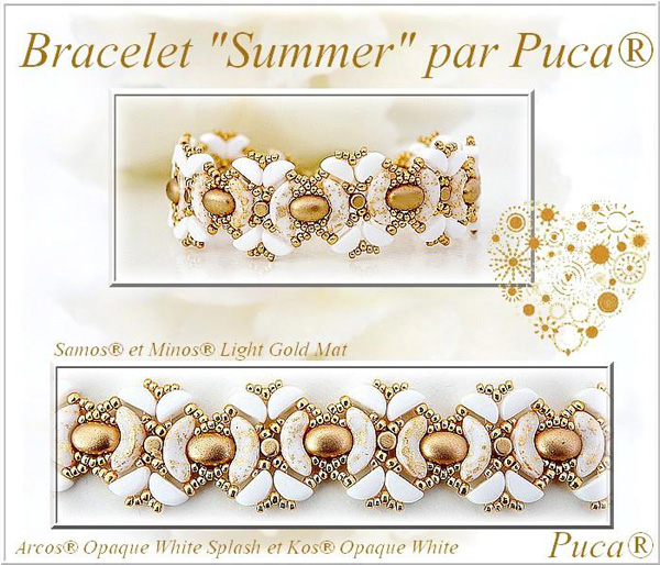 Summer Bracelet with Kos par Puca beads