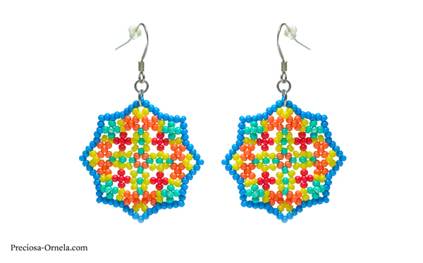 Preciosa Terra Intensive Seed Beads - Earrings