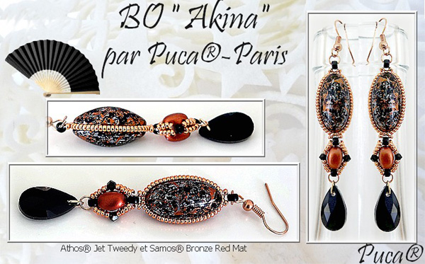 Earrings with Cabochons par Puca