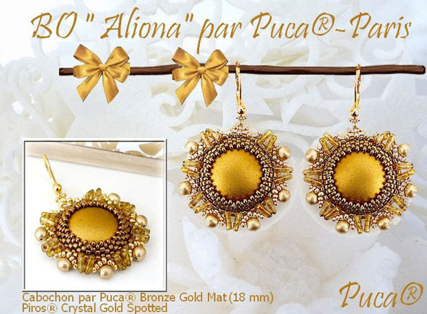 Earrings with Cabochons par Puca