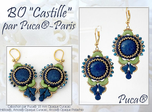 Earrings with Cabochons par Puca