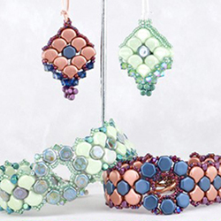 Honeycomb Beads and Ginkos