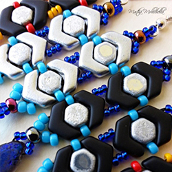 Honeycomb Beads and Other 2-hole Beads