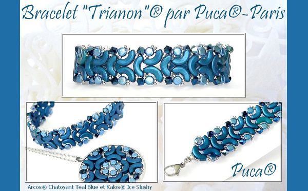 Arcos par Puca Beads in chatoyant colours
