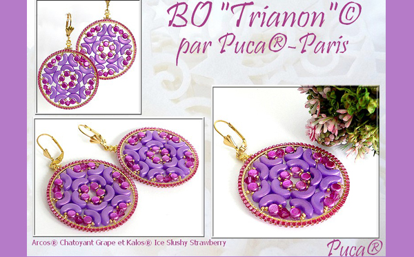 Arcos par Puca Beads in chatoyant colours