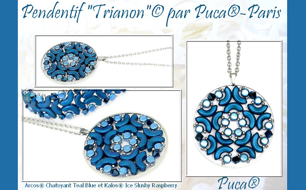 Arcos par Puca Beads in chatoyant colours