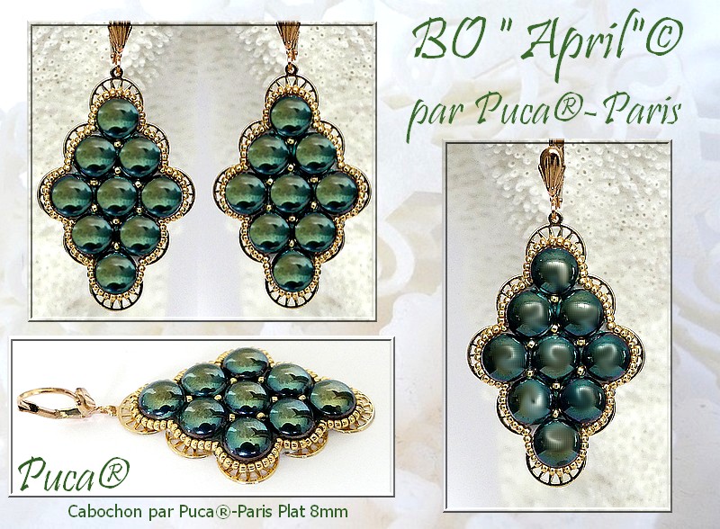 New 8mm Cabochons par Puca