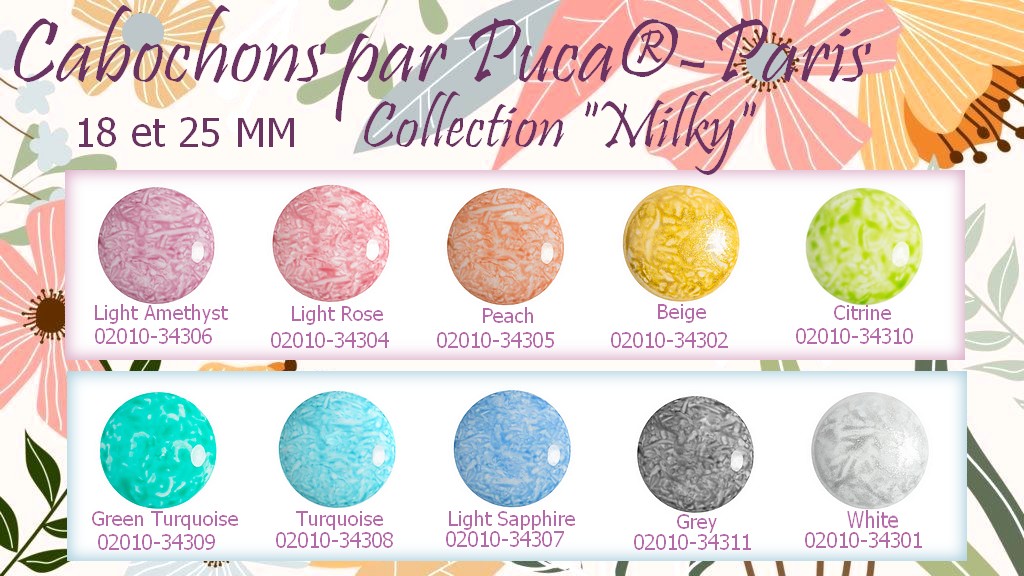 Frost and Milky Cabochons par Puca